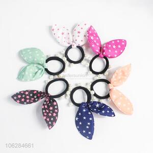 Hot sale chic star printing rabbit ears hair rings