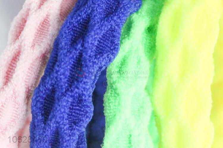 Low price candy-colored chunky twisty cotton hair rope