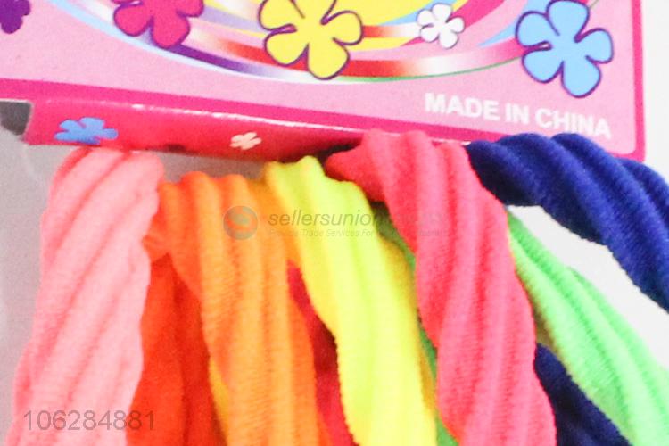 Wholesale high quality candy-colored twisty cotton hair ring