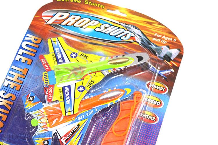 High Sales Children Plastic Launch Glider Small Plastic Toy Airplane