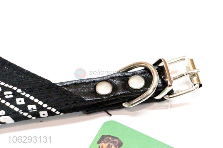 Wholesale PU Pet Collars With Bandanas