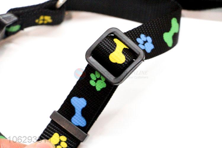 Cute Printing Pet Collars With Leashes Set