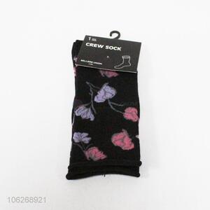 Good factory price custom ladies crew socks