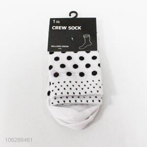 Fashion delicate winter thick ladies crew socks