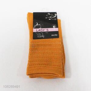 High quality winter warm ladies crew socks