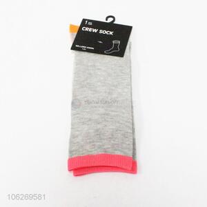 Competitive price breathable women crew socks