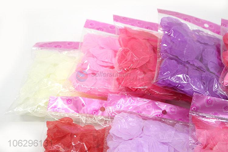 Delicate Design Colorful Silk Flower Petals For Decoration