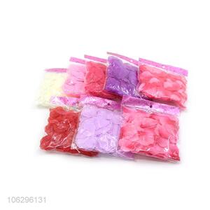 Delicate Design Colorful Silk Flower Petals For Decoration