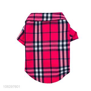 Good Quality Cotton Plaid Shirt For Pet