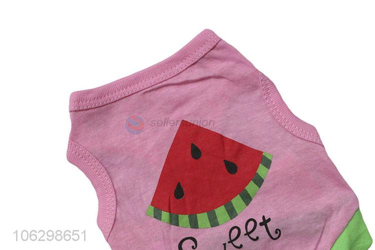 Custom Watermelon Pattern Cotton Pet Vest