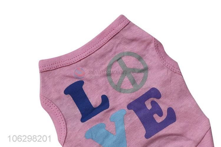 Lovely Printing Cotton Pet Vest Pet Clothes