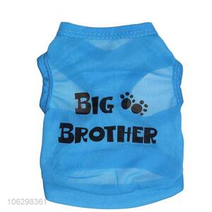 Wholesale Blue Pet Vest With Paw Pattern