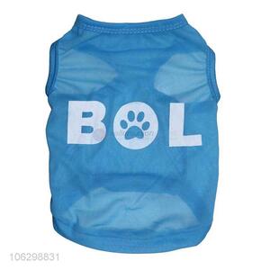 Wholesale Colorful Pet Cotton Vest Fashion Pet Clothes