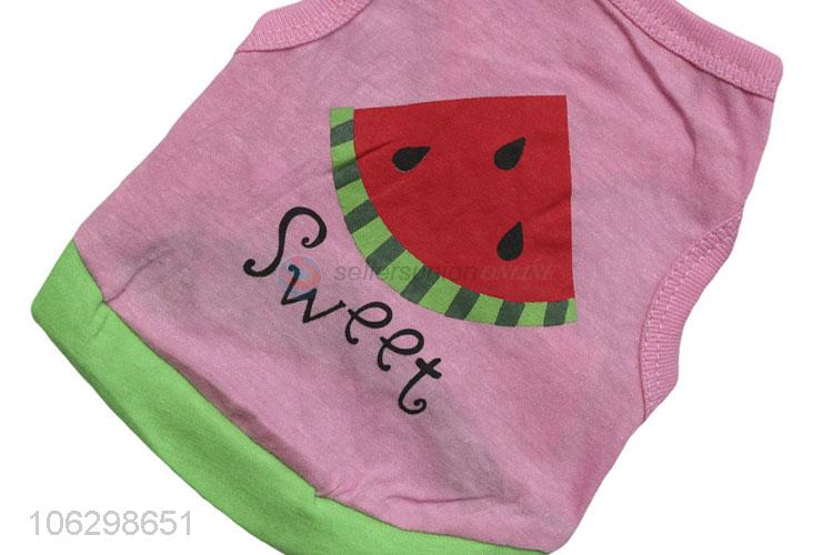 Custom Watermelon Pattern Cotton Pet Vest