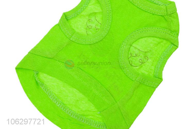 New Design Green Pet Clothes Fashion Dog Coat