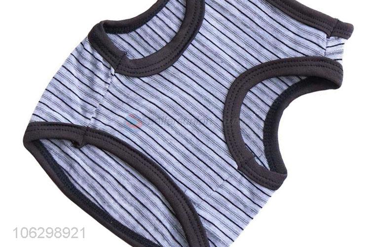 New Style Stripe Cotton Waistcoat Cheap Dog Clothes