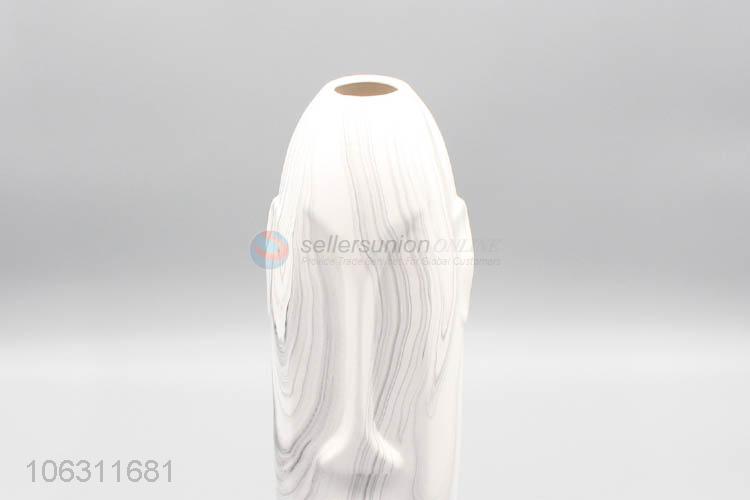 Suitable price modern design human face ceramic flower vase