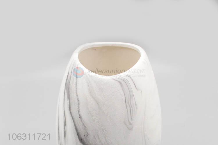 Recent design creative marbling ceramic vase for decoration