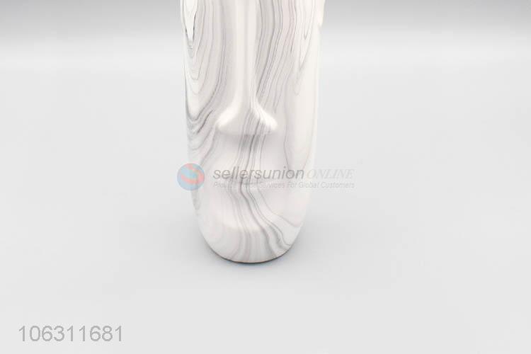 Suitable price modern design human face ceramic flower vase