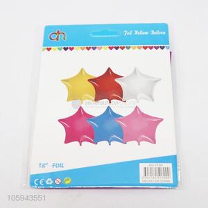 Factory Price 18 Inch Foil Balloon Party Pentagram Birthday Ballons