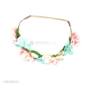 New Lovely Floral Hair Bands Elastic Flowers Hair Accessories