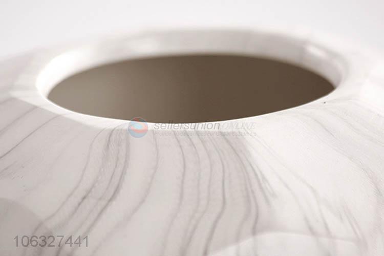 Modern Geometric Vase White Marble Pattern Designs Ceramic Flower Vase