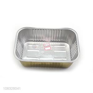 Gold Plated Aluminum <em>Foil</em> Takeaway Container