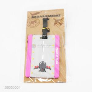 Wholesale cartoon airfield runway design pvc luggage tag