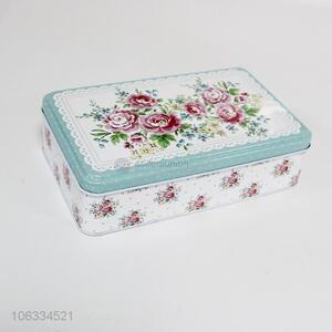 Wholesale iron box tin cans storage box for cookie