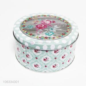 Good quality round packing box tinplate cans candy box