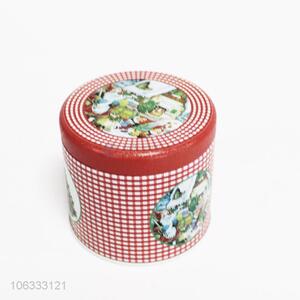 Low price Christmas supplies cylinder iron cans