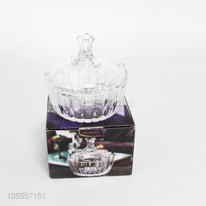 Good quality glass candy jar honey glass jar with lid