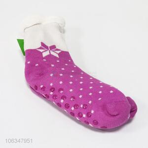 Fashion Design Winter Warm Soft Plush Floor Socks for Women