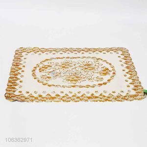 High quality pvc placemat custom pierced table mat