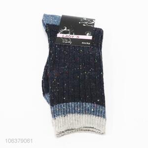 Recent style fashion ladies winter warm mid-calf length sock