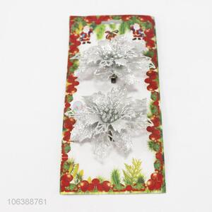 Hot Selling 2pcs Christmas flowers Christmas decoration