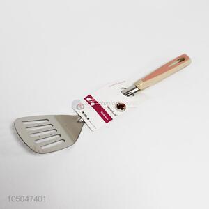 High Sales Stainless Steel Leakage Shovel with Wooden Handle