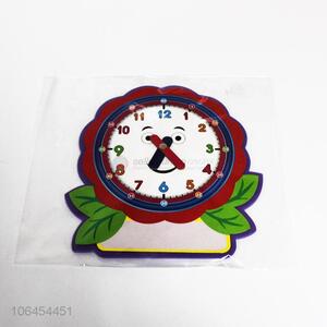 Newest funny kids DIY paper cardboard clock