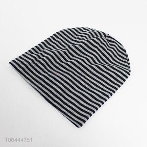 Hot Sale Stripes Cotton Beanie Cap