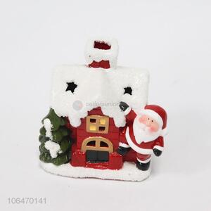 Hot Selling Colorful Ceramic Crafts With Light For Christmas