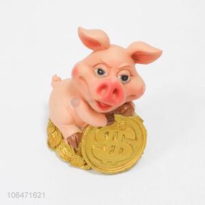 Factory wholesale home decoration resin pig money box resin craft