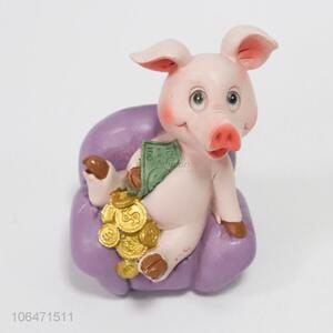 New style decorative resin piggy money box resin saving box