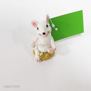 Attractive design mouse resin ornament resin craft for decoration