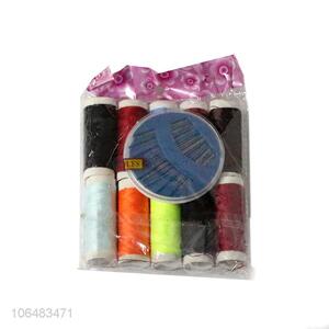 Low price household polyester sewing thread and needle set