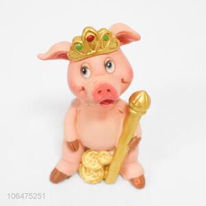 New Arrival Pig Shape Resin Crafts Ornament