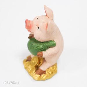 Delicate Design Pig Shape Resin Crafts