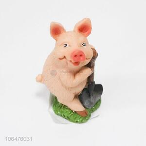 Cute Pig Shape Resin Crafts Decorative Ornament