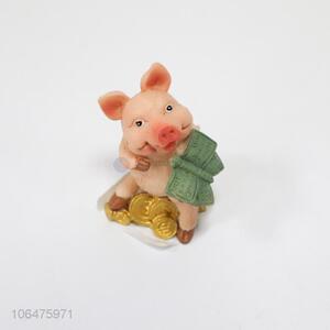 New Arrival Pig Shape Resin Crafts Fashion Ornament