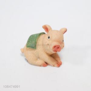 Hot Sale Cute Pig Resin Decorative Ornament