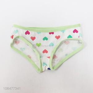 Fashion breathable kids underwear young girl cotton briefs